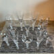 Service de 12 verres à pied sculptural féminin