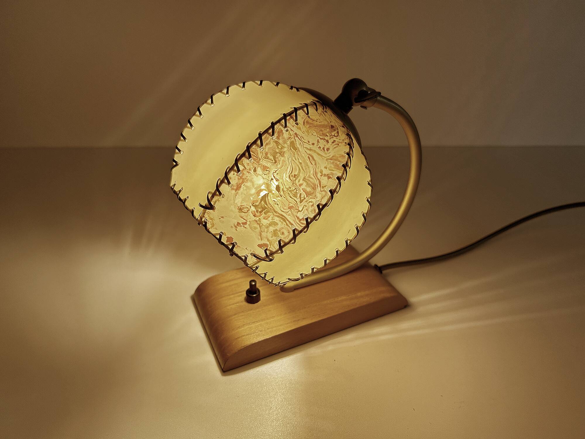 Art Deco Lamp, Wood