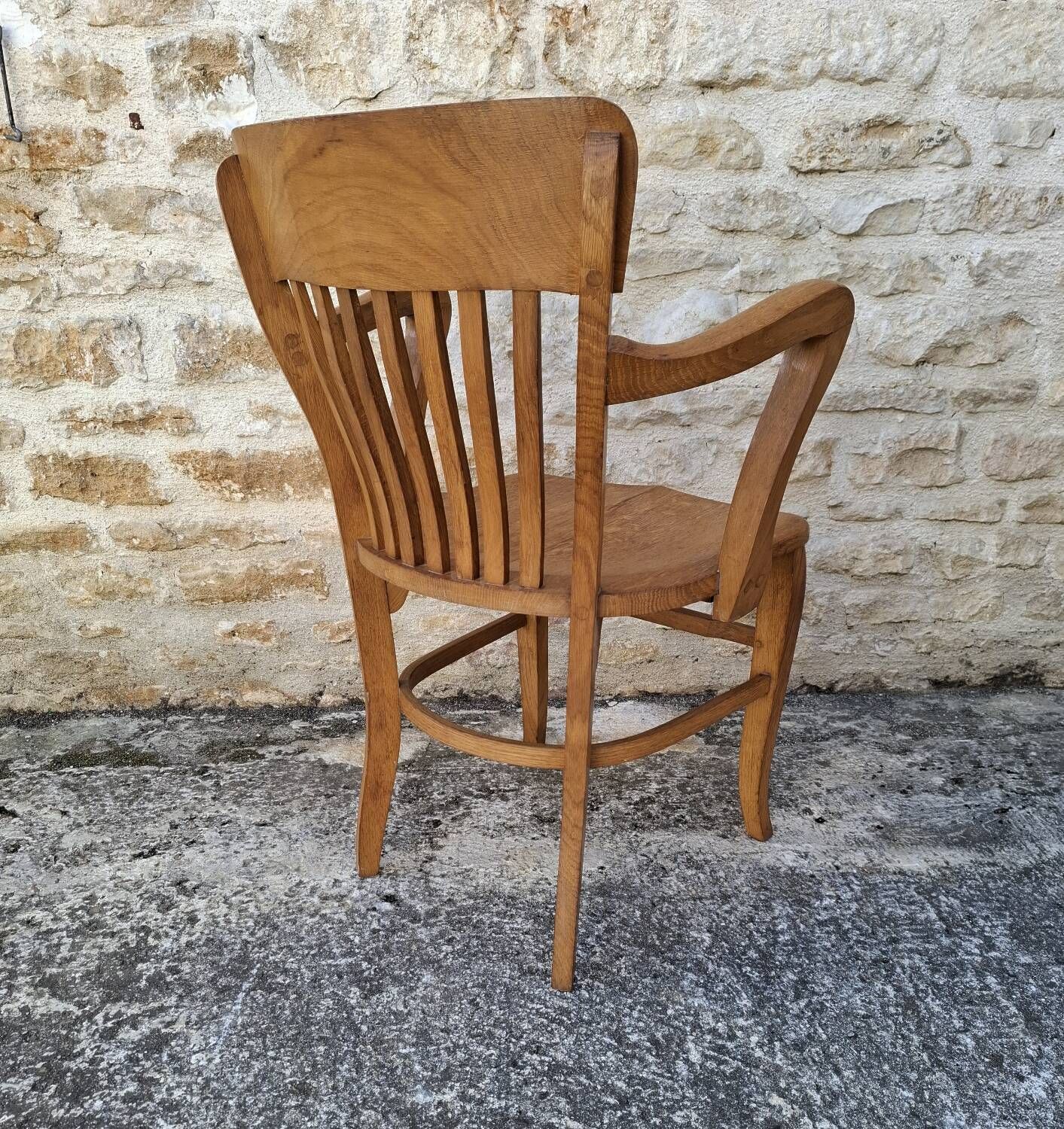 American oak armchair