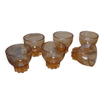 Verres à liqueur art déco
