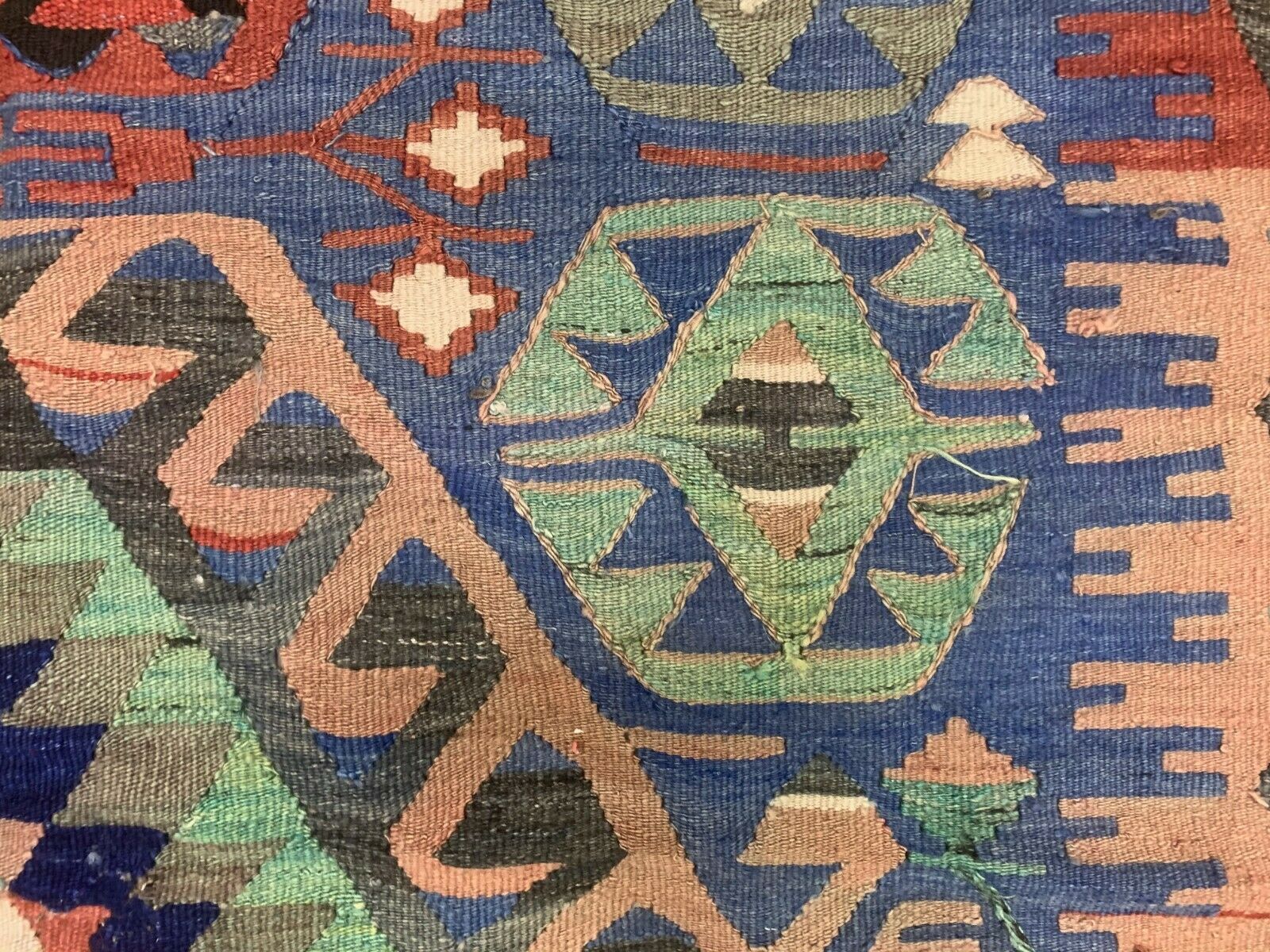 Turkish kilim rug 258x134 cm