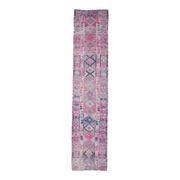 Vintage Turkish Oushak Handmade Runner 86x406 cm