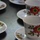6 floral cups and saucers Bavaria West Germany