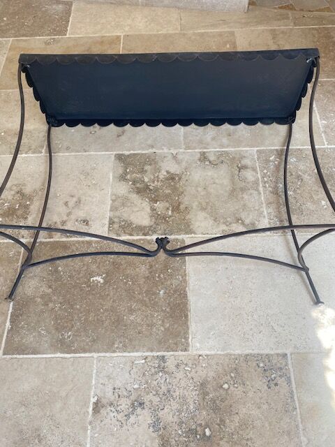 Console métal et fer forgé