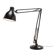 The Great JJ black floor lamp by Jac Jacobsen for Luxit Leucos, 1980s