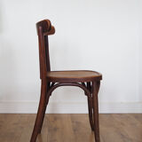 Set of wooden bistro chairs, vintage