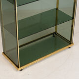 1960's glass and brass library