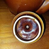 Old used ceramic teapot