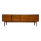 1960s extra large vintage minimalistic teak sideboard
