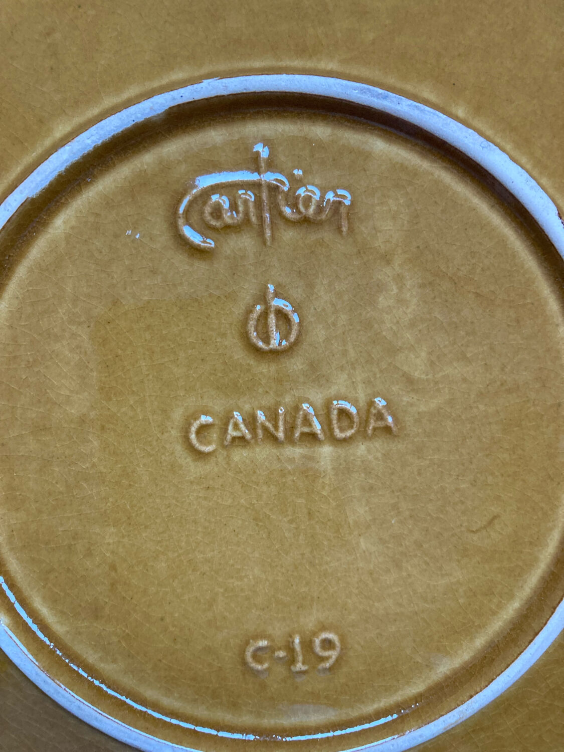 Ceramic butter dish from Beauce by Jean Cartier