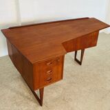 Vintage retro Danish mid-century boomerang desk 1960s