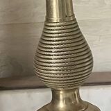 Antique pair of gilded bronze candlesticks