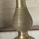 Antique pair of gilded bronze candlesticks