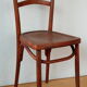 Chaise de bistrot art-nouveau en bois courbé