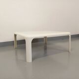 Vintage Italian Demetrio 70s Square Coffee Table by Vico Magistretti