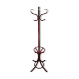 Old red parrot coat rack