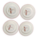 Lot of 4 old Italian plates