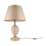 Philippe Barbier lamp travertine brass Hollywood Regency