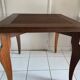 Table d'appoint carrée, bois exotique