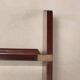 Antique marine-style shelves in mahogany veneer, Italy, 20th century.