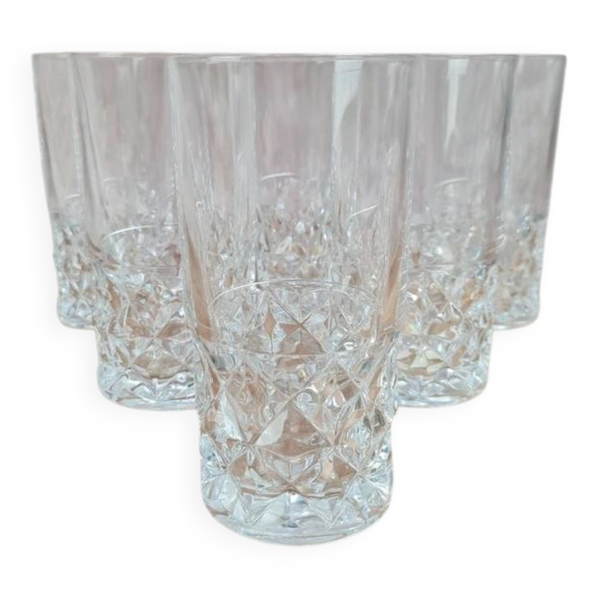 Set of 6 Cristal d’Arques glasses – Sully model – height 14 cm