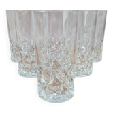 Lot de 6 verres Cristal d’Arques – modèle Sully – hauteur 14 cm