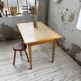 Scandinavian oak and ceramic table