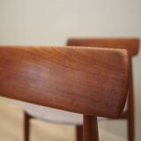 Set of four teak chairs, Danish design, 1960s, designer: H.W. Klein