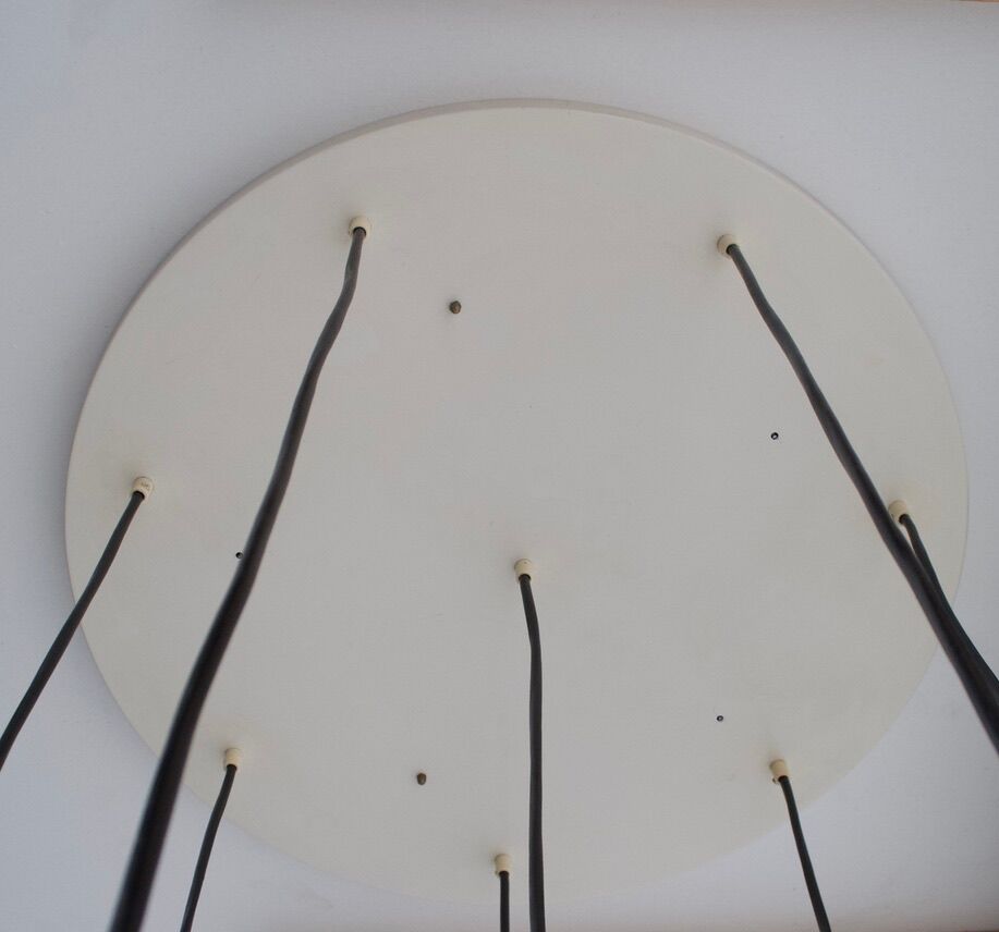 Chromium waterfall chandelier chromed by Raak holland 70