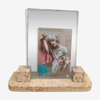 Marble photo holder