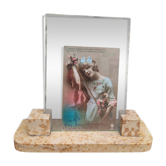 Marble photo holder