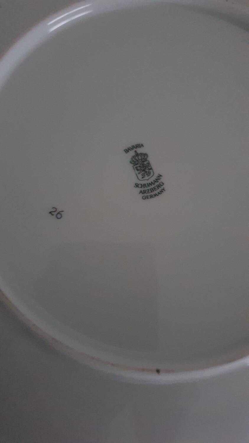 Set of 5 flat plates - Arzberg earthenware - 1960/70