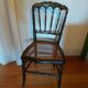 Chaise Napoleon III authentique assise cannage