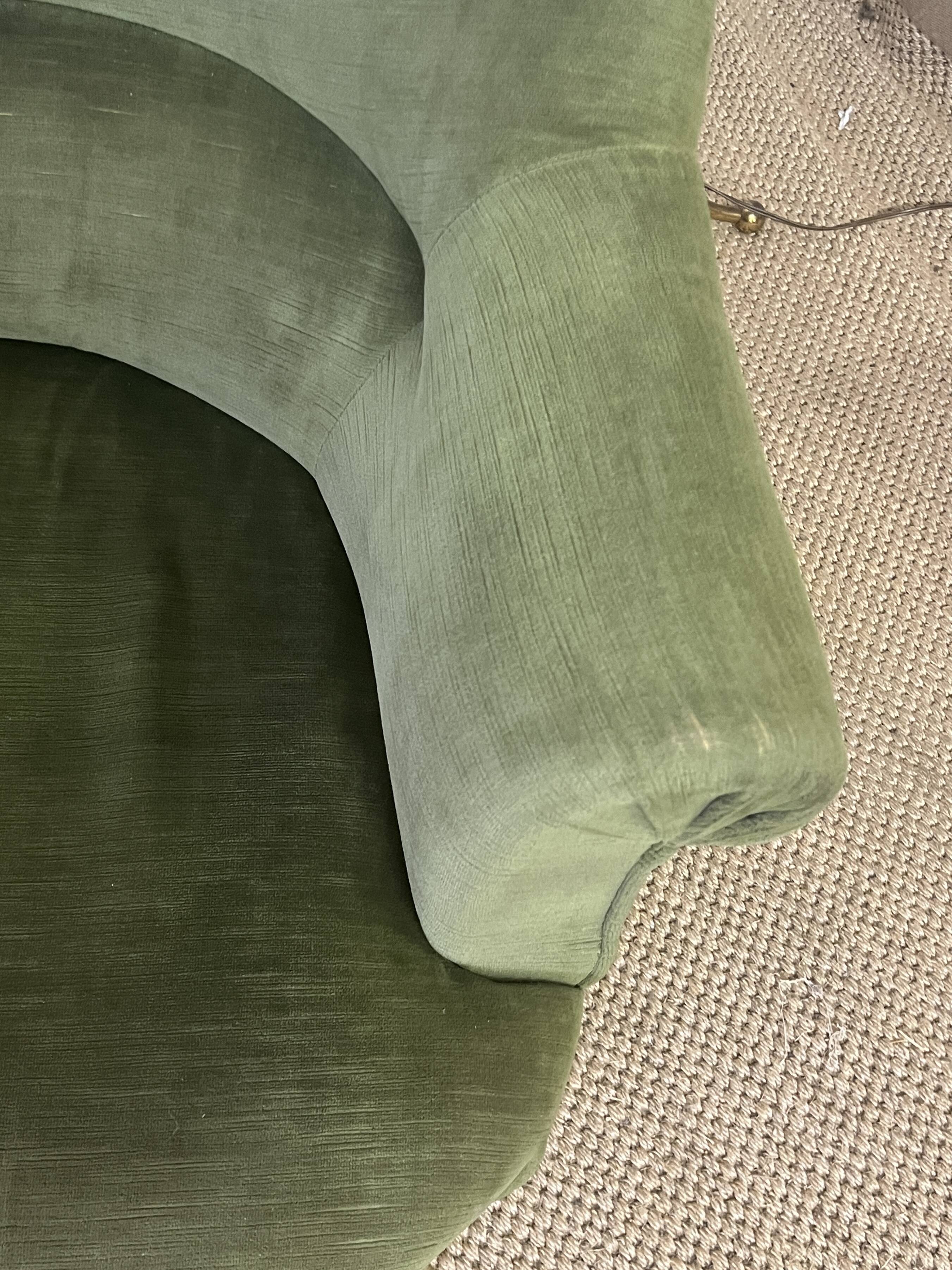 Pair of green toad armchairs