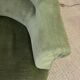 Pair of green toad armchairs