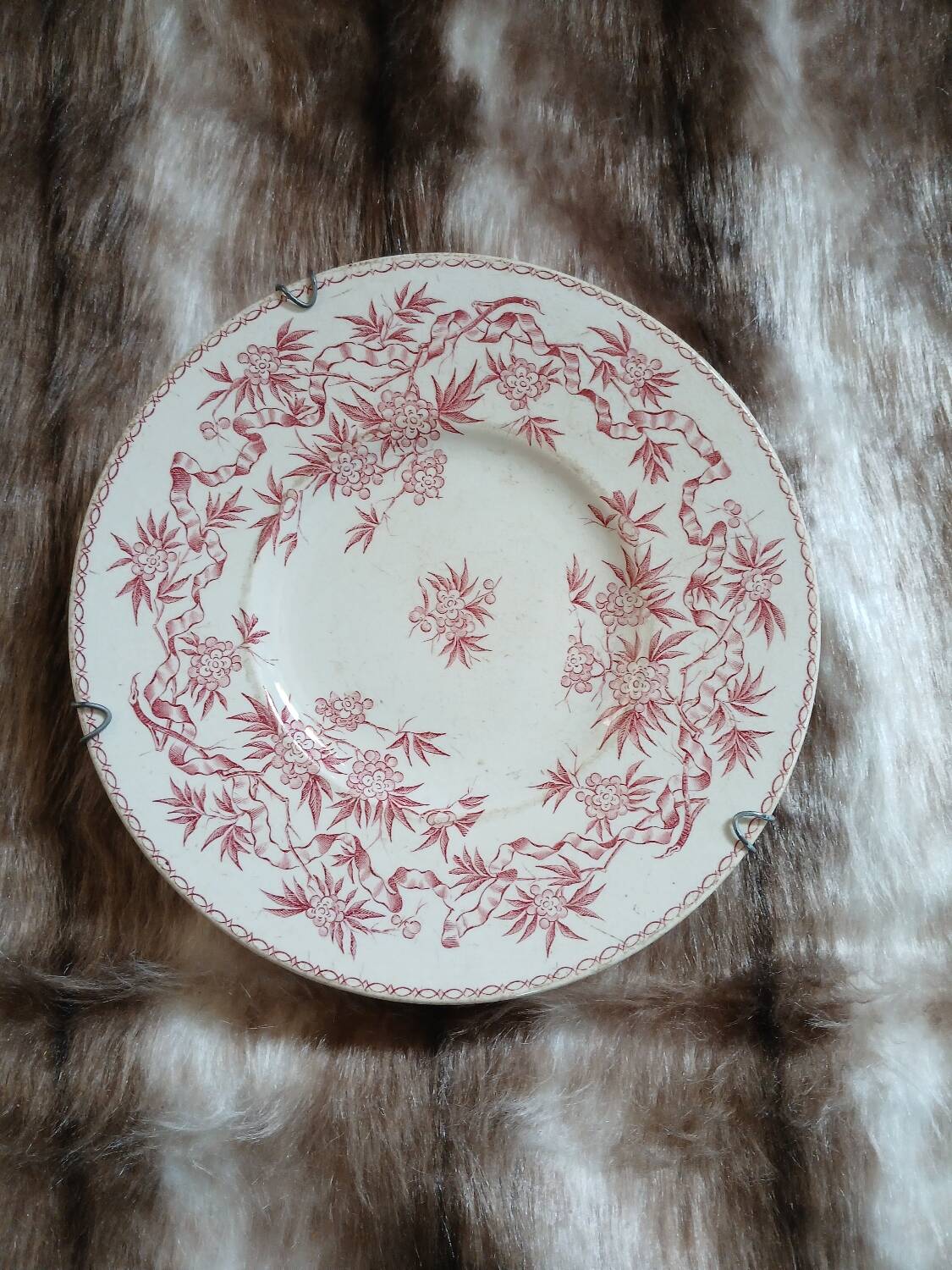 Antique plate in ironstone