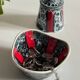 Vintage Vallauris ceramic candy and sugar bowl