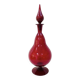 Large Empoli red blown glass carafe / Genie Bottle