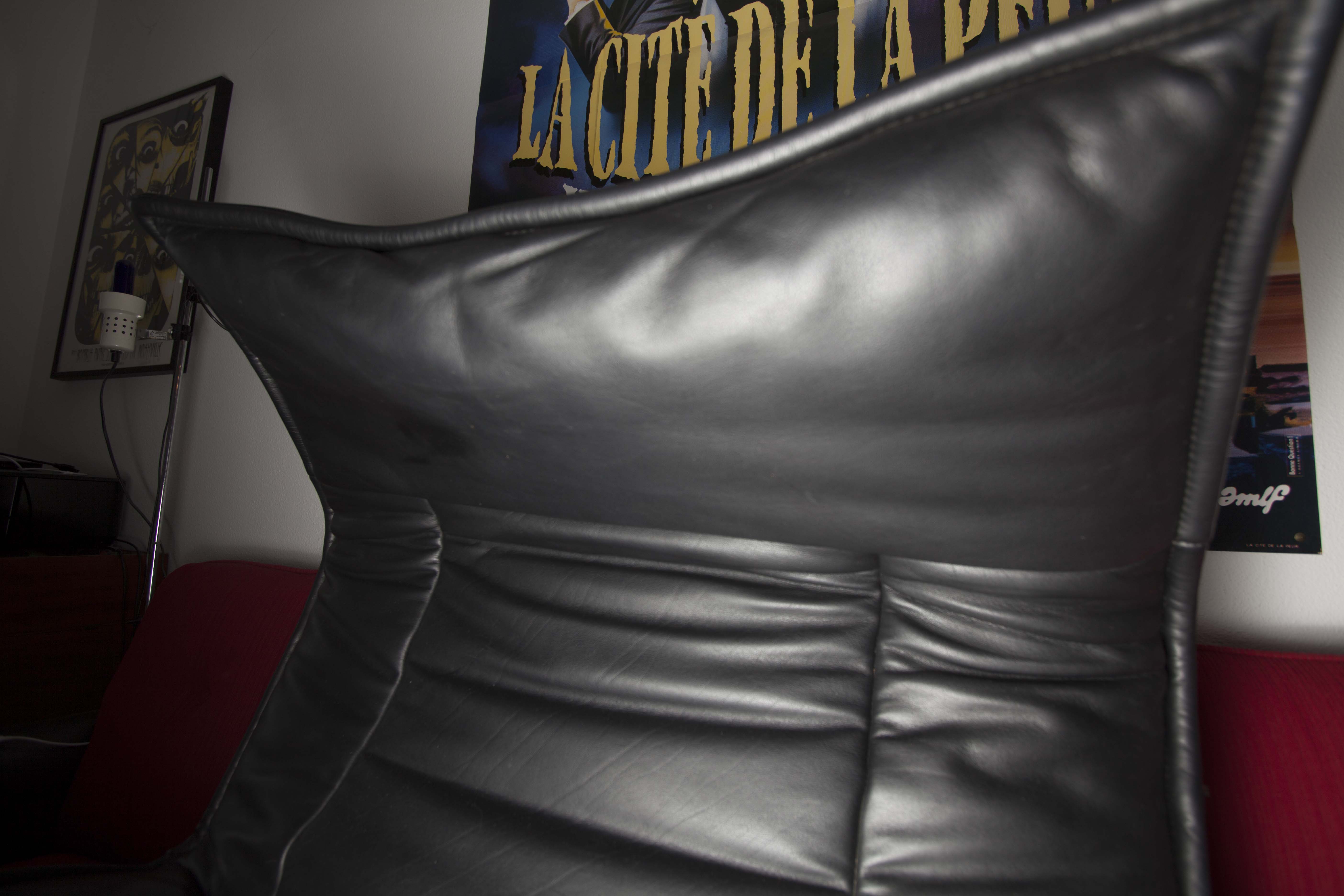 Leather sofa model "Veranda" Vico Magistretti for Cassina