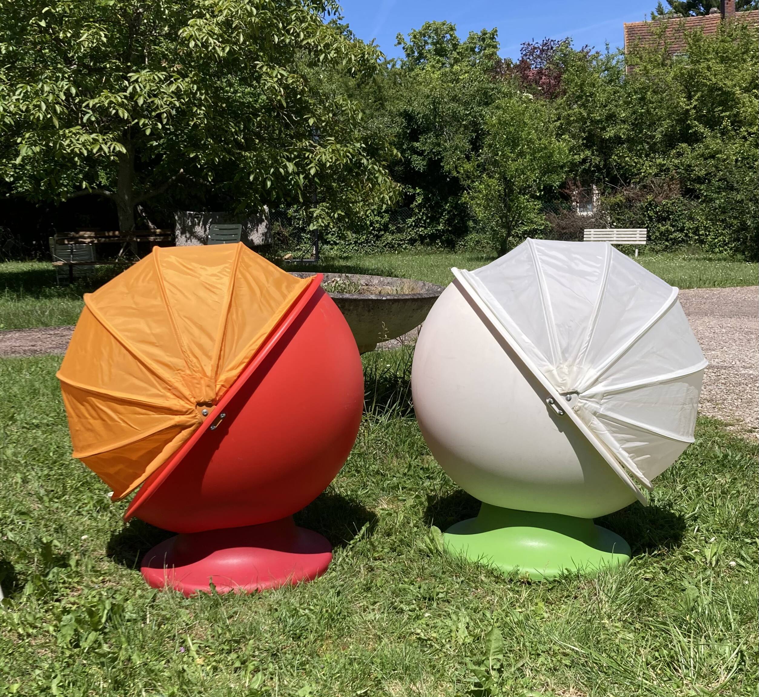 IKEA egg chairs 1980s made in Sweden designer Monika Mulder