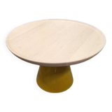 Table basse  Bois et Verre jaune Céder - Modèle Queen