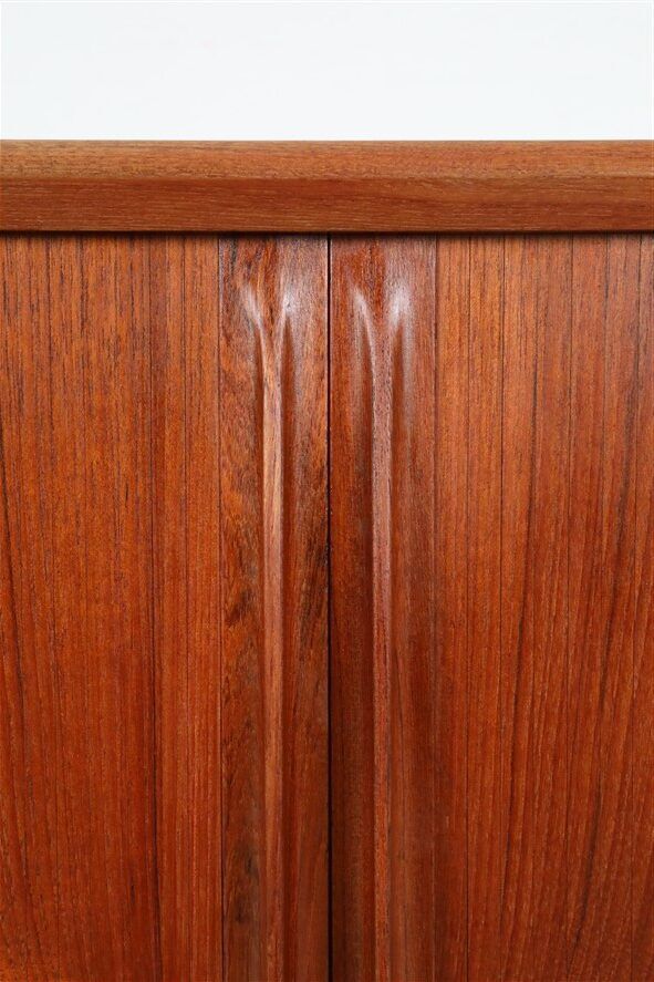 Bernhard Pedersen & Søn teak sideboard with tambour doors / Danish Mid-Century Modern design / 1960s