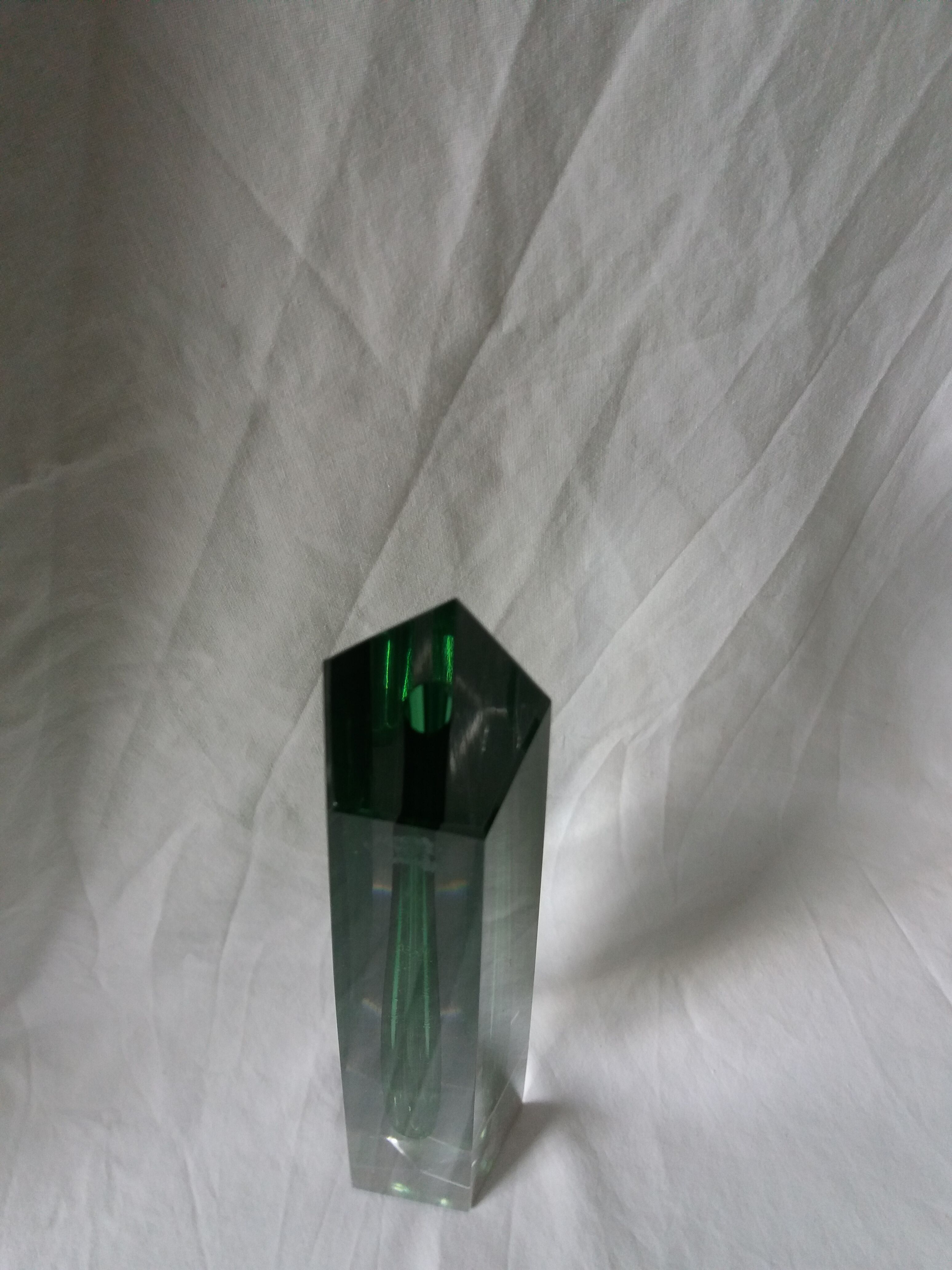 Bohemian crystal soliflore vase