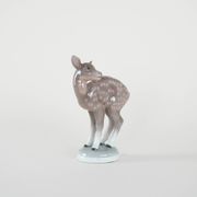 Porcelain deer figurine, Danish design, 1970s, manufacturer: Bing & Grøndah