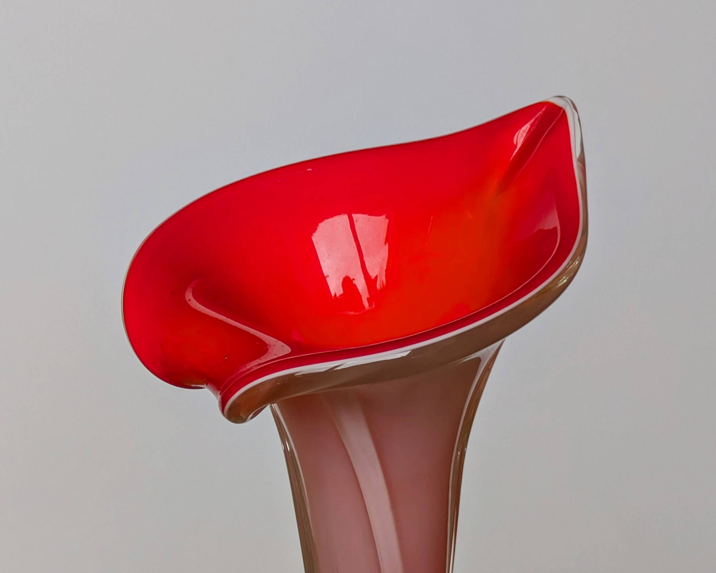 Large Artistic Blown Glass Vase  - 1960s