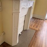 Painted marble fireplace