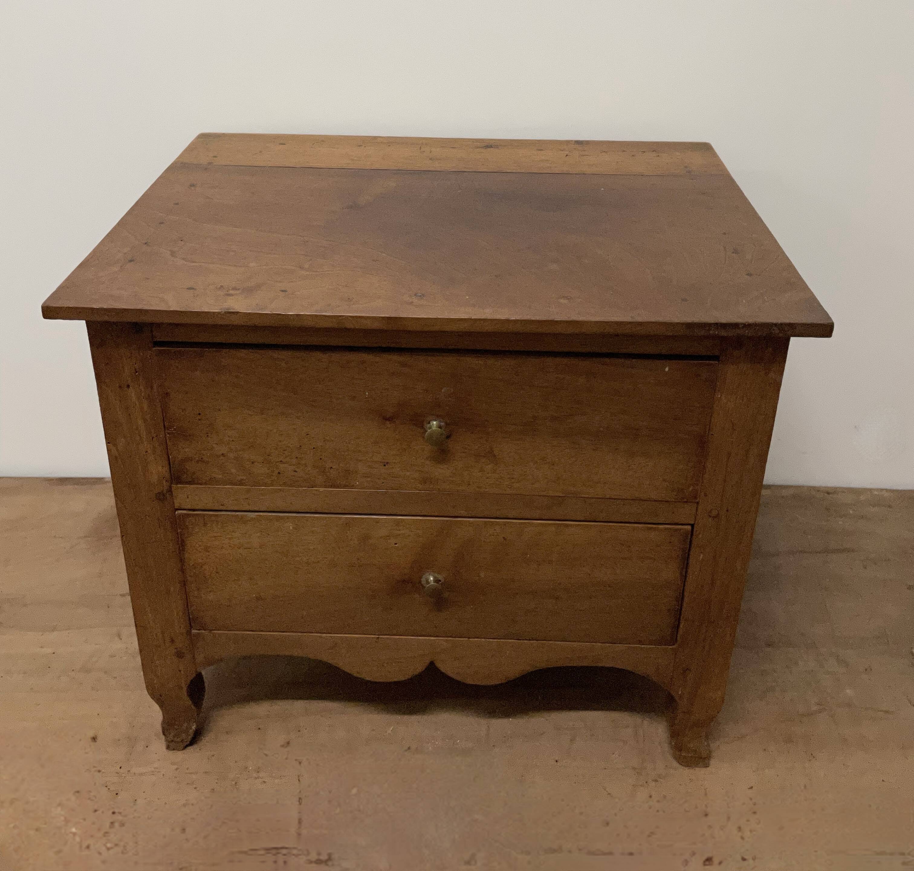 Low walnut cabinet
