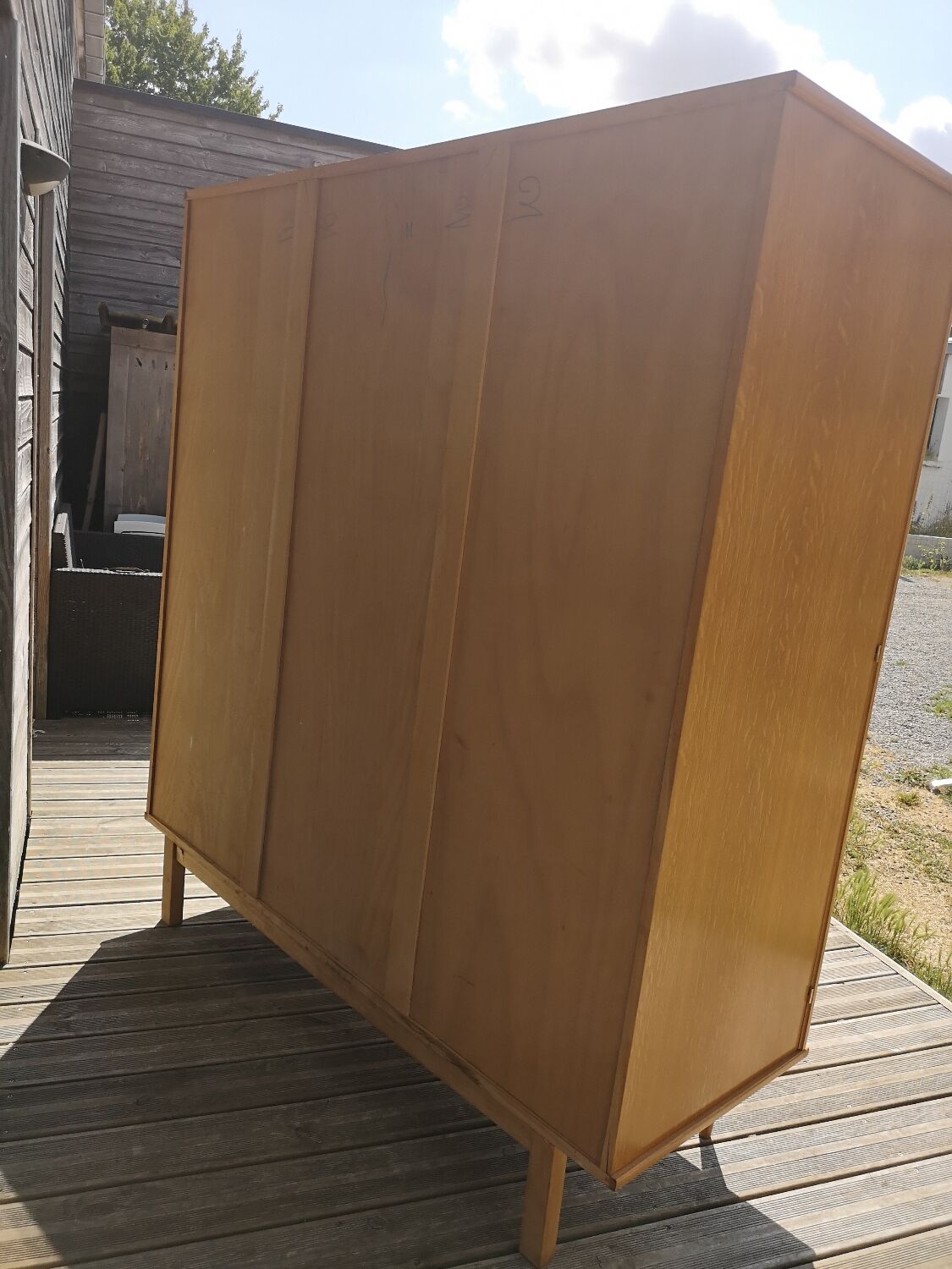 Vintage wardrobe dressing 3 doors