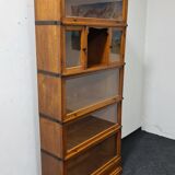 Bibliothèque Barristers en chêne vintage par Heinrich Zeiss Allemagne