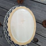 Ceramic basket fruit bowl